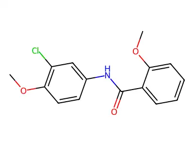 N-(3-chloro-4-methoxyphenyl)-2-methoxybenzamide structure