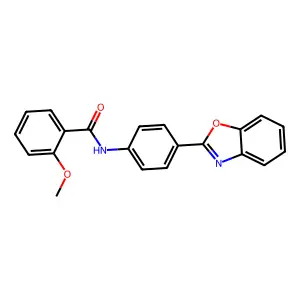 N-[4-(1,3-benzoxazol-2-yl)phenyl]-2-methoxybenzamide structure