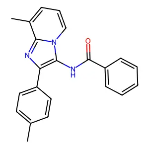 N-[8-methyl-2-(4-methylphenyl)imidazo[1,2-a]pyridin-3-yl]benzamide structure