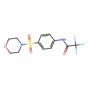 2,2,2-trifluoro-N-(4-morpholin-4-ylsulfonylphenyl)acetamide structure