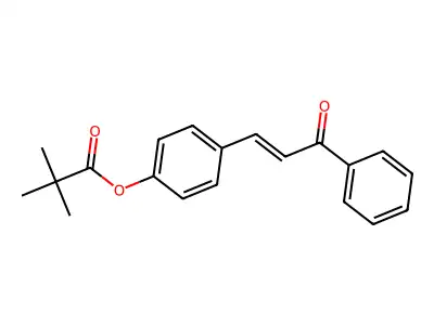 [4-(3-Oxo-3-phenylprop-1-enyl)phenyl] 2,2-dimethylpropanoate structure