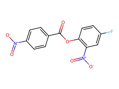 4-Fluoro-2-nitrophenyl 4-nitrobenzenecarboxylate structure
