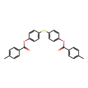 4-({4-[(4-Methylbenzoyl)oxy]phenyl}sulfanyl)phenyl 4-methylbenzoate structure