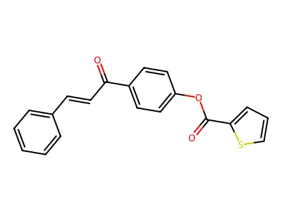4-Cinnamoylphenyl 2-thiophenecarboxylate structure