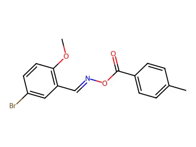 [(5-Bromo-2-methoxyphenyl)methylideneamino] 4-methylbenzoate structure