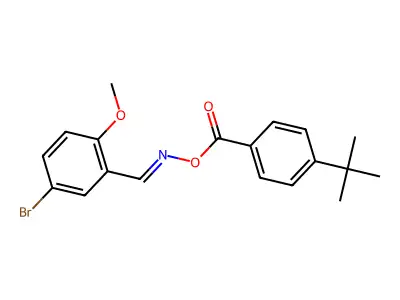 [(5-Bromo-2-methoxyphenyl)methylideneamino] 4-tert-butylbenzoate structure