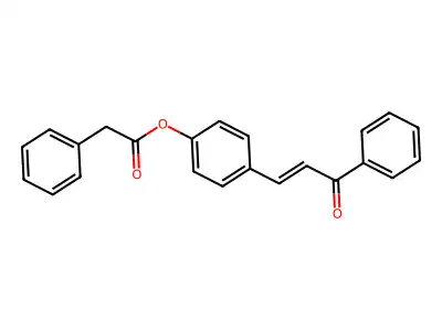 [4-(3-Oxo-3-phenylprop-1-enyl)phenyl] 2-phenylacetate structure