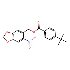 (6-Nitro-1,3-benzodioxol-5-yl)methyl 4-tert-butylbenzoate structure