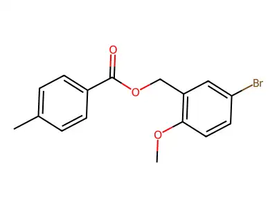 5-Bromo-2-methoxybenzyl 4-methylbenzenecarboxylate structure