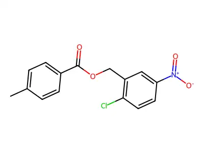 (2-Chloro-5-nitrophenyl)methyl 4-methylbenzoate structure