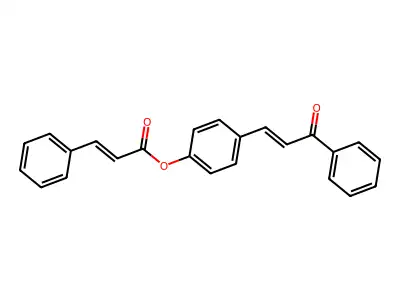 4-(3-Oxo-3-phenyl-1-propenyl)phenyl 3-phenylacrylate structure