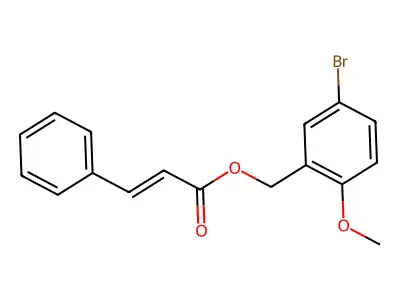 (5-Bromo-2-methoxyphenyl)methyl 3-phenylprop-2-enoate structure