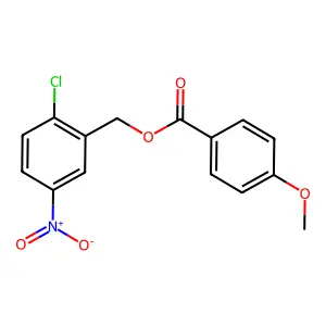 (2-Chloro-5-nitrophenyl)methyl 4-methoxybenzoate structure