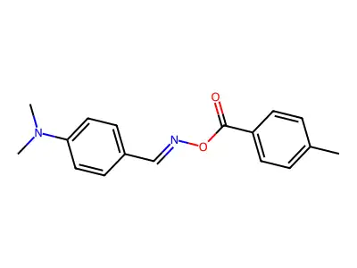 [[4-(Dimethylamino)phenyl]methylideneamino] 4-methylbenzoate structure