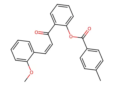[2-[3-(2-Methoxyphenyl)prop-2-enoyl]phenyl] 4-methylbenzoate structure