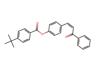[4-(3-Oxo-3-phenylprop-1-enyl)phenyl] 4-tert-butylbenzoate structure