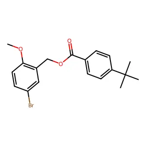 (5-Bromo-2-methoxyphenyl)methyl 4-tert-butylbenzoate structure
