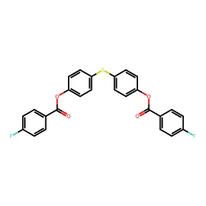 [4-[4-(4-Fluorobenzoyl)oxyphenyl]sulfanylphenyl] 4-fluorobenzoate structure