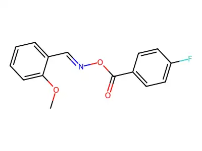 [(2-Methoxyphenyl)methylideneamino] 4-fluorobenzoate structure