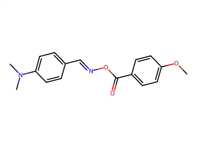 [[4-(Dimethylamino)phenyl]methylideneamino] 4-methoxybenzoate structure