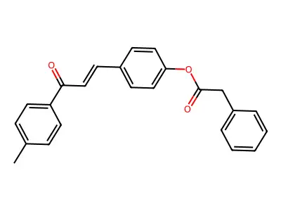 [4-[3-(4-Methylphenyl)-3-oxoprop-1-enyl]phenyl] 2-phenylacetate structure