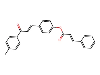 [4-[3-(4-Methylphenyl)-3-oxoprop-1-enyl]phenyl] 3-phenylprop-2-enoate structure