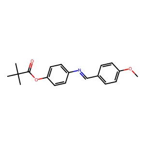 [4-[(4-Methoxyphenyl)methylideneamino]phenyl] 2,2-dimethylpropanoate structure