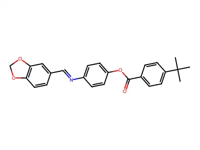 4-[(1,3-Benzodioxol-5-ylmethylene)amino]phenyl 4-(tert-butyl)benzenecarboxylate structure
