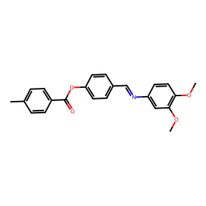 [4-[(3,4-Dimethoxyphenyl)iminomethyl]phenyl] 4-methylbenzoate structure