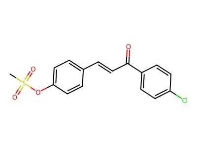 1-(4-Chlorophenyl)-3-[4-[(methylsulfonyl)oxy]phenyl]-2-propen-1-one structure