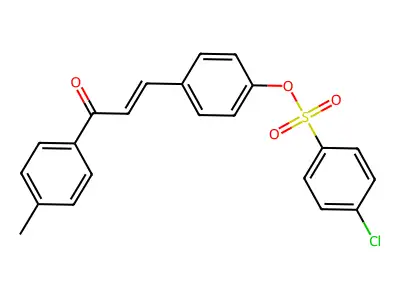 [4-[3-(4-Methylphenyl)-3-oxoprop-1-enyl]phenyl] 4-chlorobenzenesulfonate structure