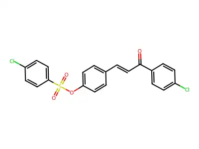 [4-[3-(4-Chlorophenyl)-3-oxoprop-1-enyl]phenyl] 4-chlorobenzenesulfonate structure