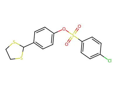 4-(1,3-Dithiolan-2-yl)phenyl 4-chlorobenzenesulfonate structure