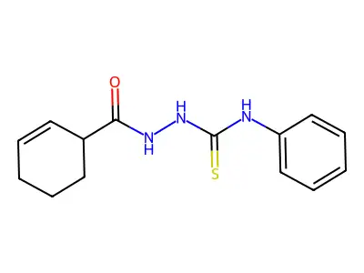 1-(Cyclohex-2-ene-1-carbonylamino)-3-phenylthiourea structure