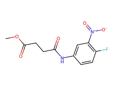 Methyl 4-(4-fluoro-3-nitroanilino)-4-oxobutanoate structure