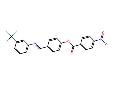 [4-[[3-(Trifluoromethyl)phenyl]iminomethyl]phenyl] 4-nitrobenzoate structure