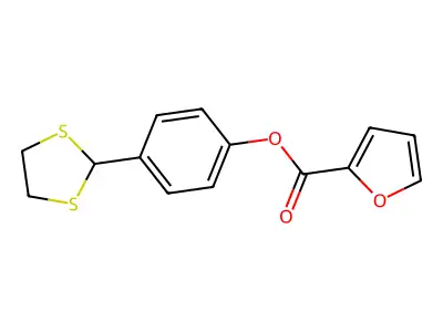 4-(1,3-Dithiolan-2-yl)phenyl 2-furoate structure