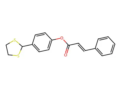 4-(1,3-Dithiolan-2-yl)phenyl 3-phenylacrylate structure