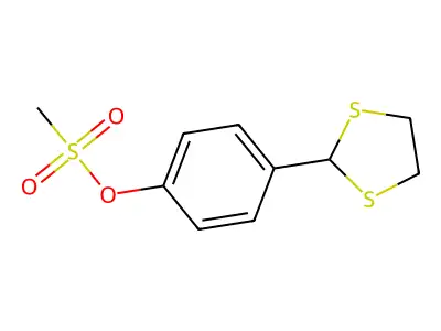 4-(1,3-Dithiolan-2-yl)phenyl methanesulfonate structure