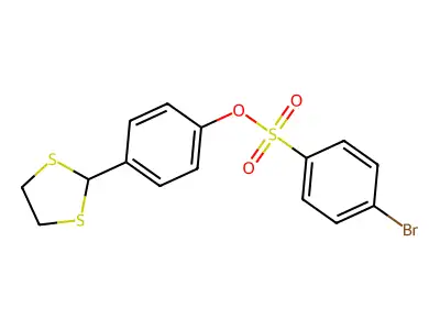 4-(1,3-Dithiolan-2-yl)phenyl 4-bromobenzenesulfonate structure