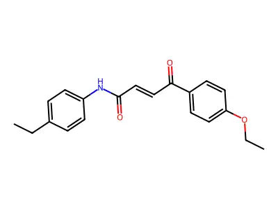 4-(4-ethoxyphenyl)-N-(4-ethylphenyl)-4-oxobut-2-enamide structure