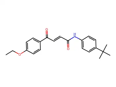 N-(4-tert-butylphenyl)-4-(4-ethoxyphenyl)-4-oxobut-2-enamide structure