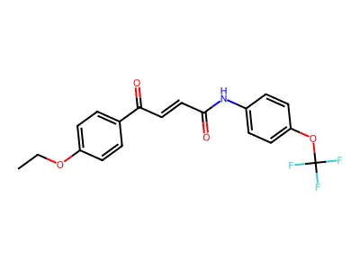 4-(4-ethoxyphenyl)-4-oxo-N-[4-(trifluoromethoxy)phenyl]but-2-enamide structure