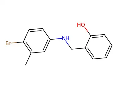 2-{[(4-Bromo-3-methylphenyl)amino]methyl}phenol structure