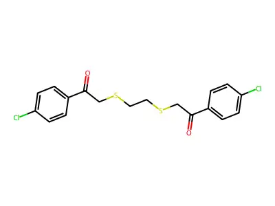 1-(4-chlorophenyl)-2-[(2-{[2-(4-chlorophenyl)-2-oxoethyl]sulfanyl}ethyl)sulfanyl]-1-ethanone structure