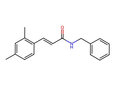 N-benzyl-3-(2,4-dimethylphenyl)prop-2-enamide structure