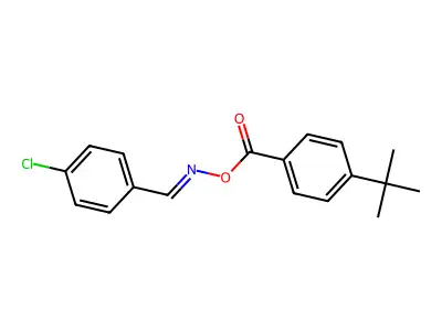 [(4-Chlorophenyl)methylideneamino] 4-tert-butylbenzoate structure