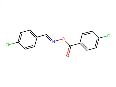 [(4-Chlorophenyl)methylideneamino] 4-chlorobenzoate structure