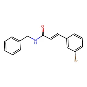 N-benzyl-3-(3-bromophenyl)acrylamide structure