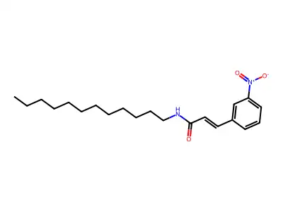 N-dodecyl-3-(3-nitrophenyl)prop-2-enamide structure